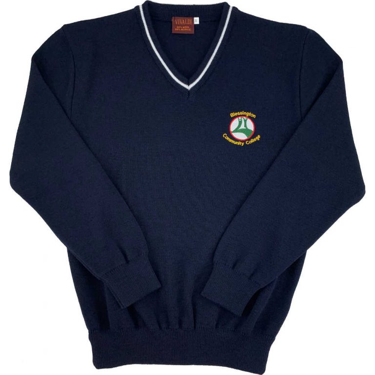 Blessington C.C. Navy Jumper (1st - 3rd years) - School Uniforms Direct ...